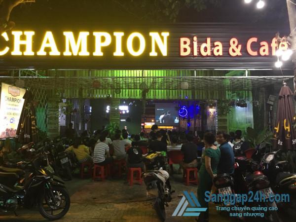 Sang nhanh quán Cafe võng & bida mặt tiền đường, khu dân cư đông đúc, trung tâm quận 9.