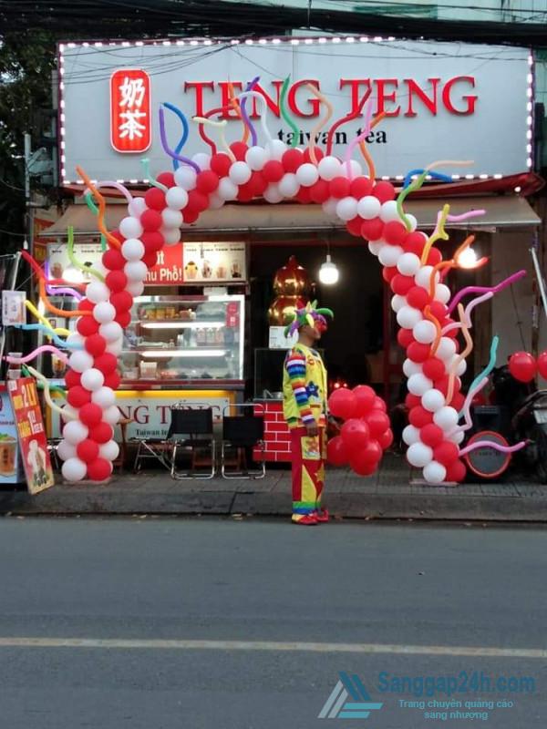 Sang nhanh quán trà sữa mặt tiền đường Hậu Giang, Phường 11, quận 6.