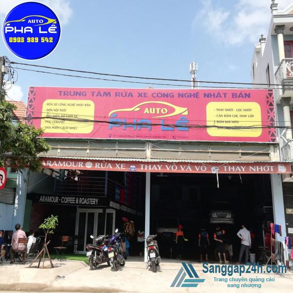 Sang nhanh tiệm rửa xe ô tô - cafe - mặt tiền đường lớn, khu dân cư, chung cư đông đúc, trung tâm quận Bình Tân.