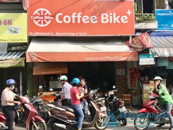 Sang nhanh quán cafe mặt tiền đường Lữ Gia, quận 11.