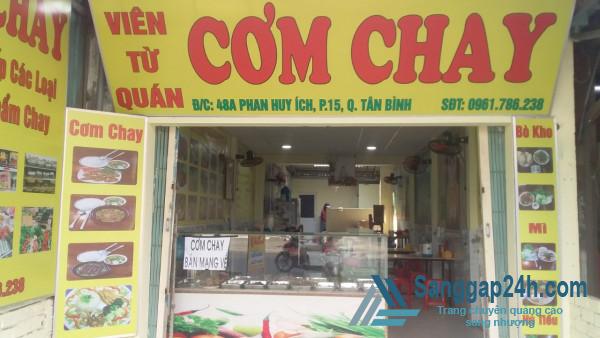 Cần sang nhanh quán cơm mặt tiền đường Phan Huy Ích, phường 15, quận Tân Bình.