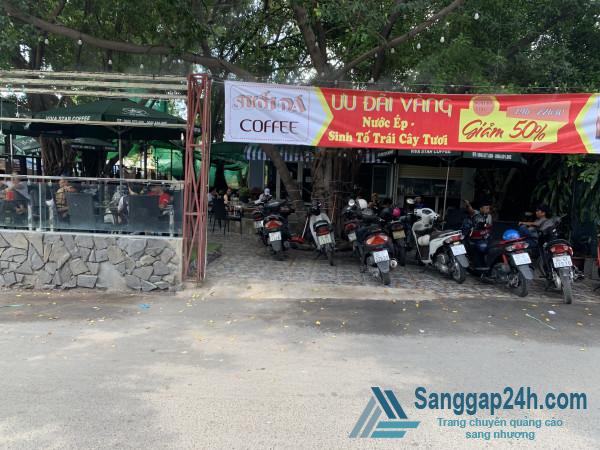Cần sang nhanh quán cafe sân vườn mặt tiền đường Tân Thuận Tây, phường Bình Thuận, quận 7.
