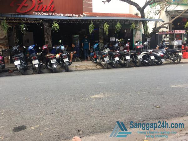 Sang quán cafe mặt tiền đường số 6, KCN Vĩnh Lộc, Vĩnh lộc B, Bình Tân.