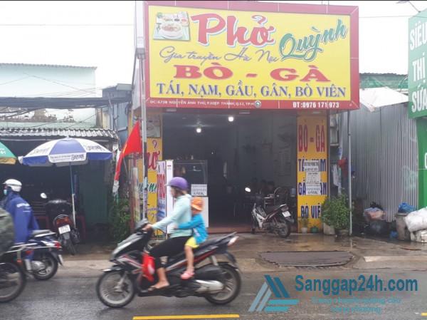 Cần sang nhượng quán phở và phòng trọ mặt tiền đường Nguyễn Ảnh Thủ, phường Hiệp Thành, quận 12.