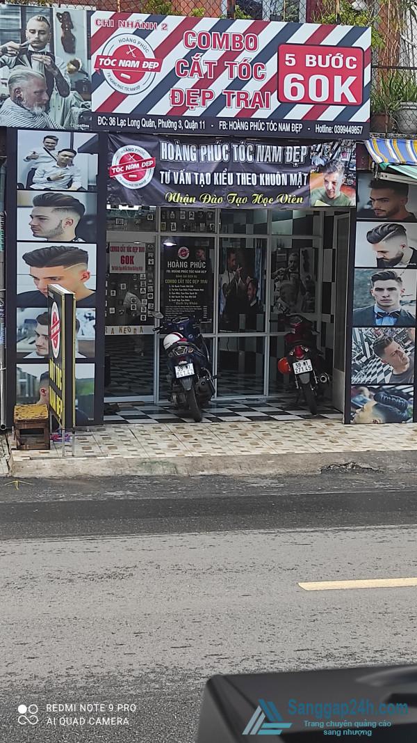 Sang nhanh tiệm tóc nằm khu dân cư đông đúc, trung tâm quận 11 gần công viên văn hoá Đầm Sen.