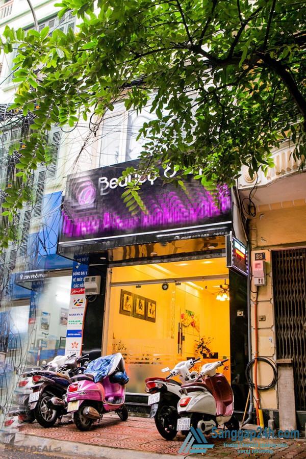 Sang nhượng SPA mặt tiền đường Phạm Hồng Thái, phường Trúc Bạch, quận Ba Đình, Hà Nội.