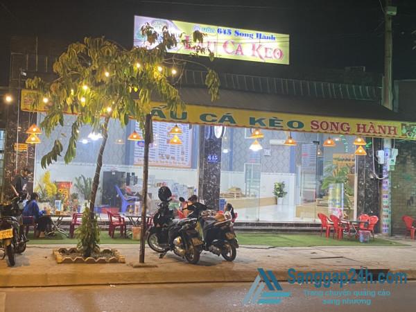 Sang nhượng quán nhậu bình dân, nằm khu dân cư đông đúc, trung tâm huyện Hóc Môn.