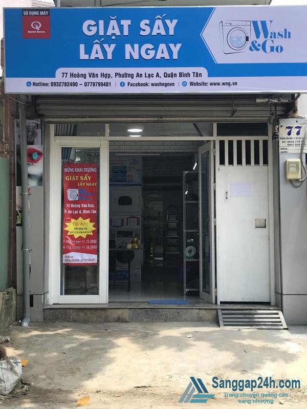 Sang nhanh tiệm giặt ủi hoặc thanh lý máy móc nằm mặt tiền đường, khu dân cư đông đúc, trung tâm quận Bình Tân.