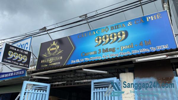 Sang nhanh quán bida đang hoạt động nằm mặt tiền đường Lê Văn Khương, Đông Thạnh, Hóc Môn.