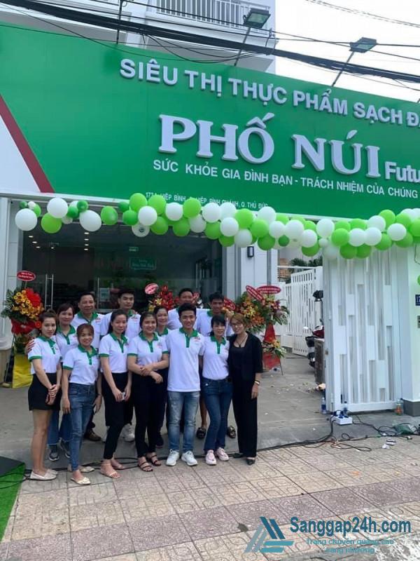 Sang nhượng cửa hàng thực phẩm sạch nằm mặt tiền đường Hiệp Bình, phường Hiệp Bình Chánh, Thành phố Thủ Đức.