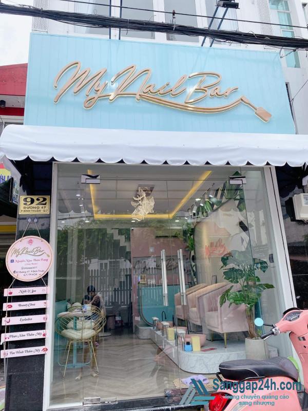 Cho thuê tiệm Nail - Spa mặt bằng chính chủ ngay trung tâm quận 7.