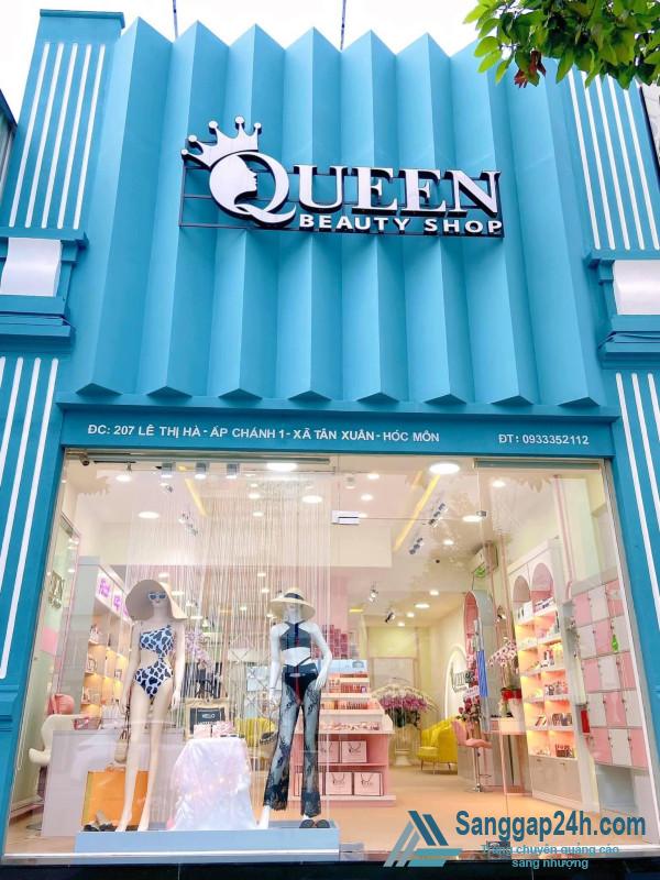 Sang nhượng shop thời trang, phụ kiện, mỹ phẩm nằm mặt tiền đường lớn Lê Thị Hà, huyện Hóc Môn.