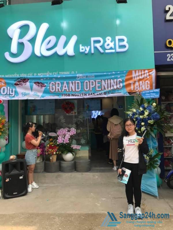 Sang nhượng cửa hàng trà sữa đang kinh doanh hiệu quả.