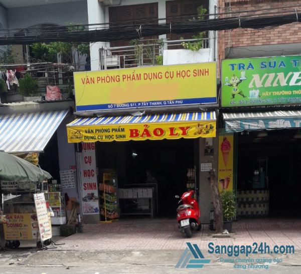 Sang Nhượng Mặt Bằng Cửa Hàng Văn Phòng Phẩm Tại Quận Tân Phú.