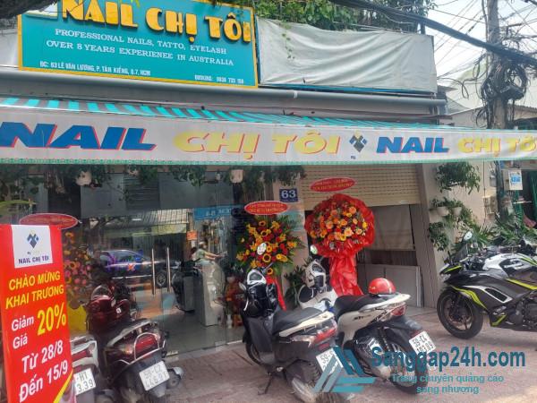 Sang Tiệm Nail - Mi - Phun Xăm Thẩm Mỹ Decor Xinh Xắn Hiện Đại Trung Tâm Quận 7. 