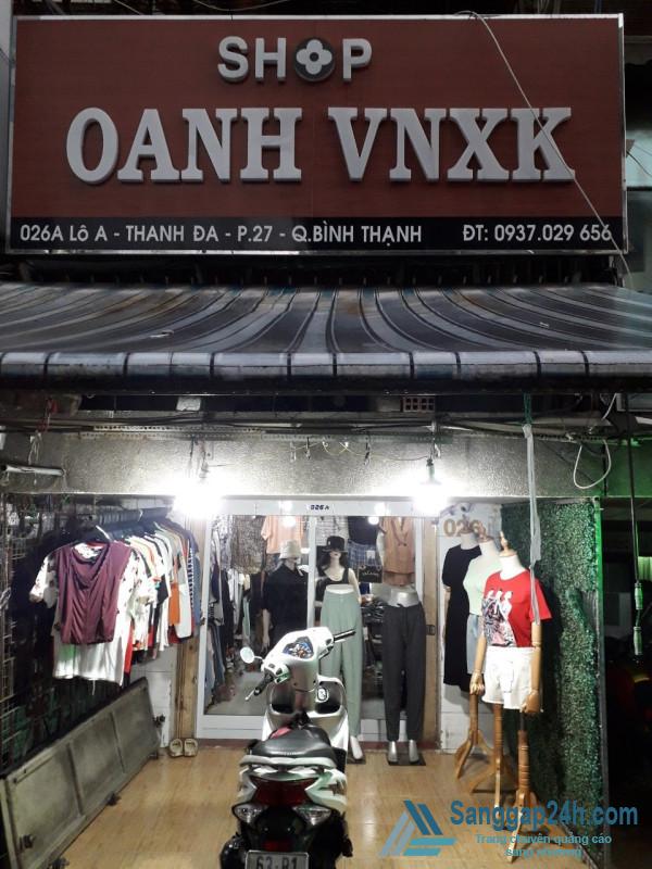 Sang Nhượng Shop Thời Trang Nữ Ngay Cư Xá Thanh Đa Quận Bình Thạnh