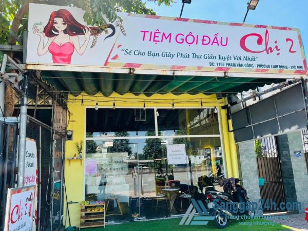Sang Nhượng Tiệm Nail Gội Đầu Mi Mặt Tiền Đường Phạm Văn Đồng Thành Phố Thủ Đức.