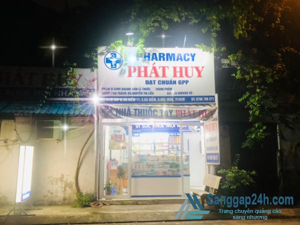 Sang Nhượng Tiệm Thuốc Nằm Khu Dân Cư Đông Đúc Trung Tâm Huyện Hóc Môn.