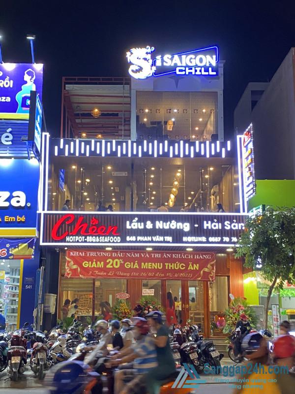 Sang Nhượng Nhà Hàng Đang Hoạt Động Tại Đường Phan Văn Trị.