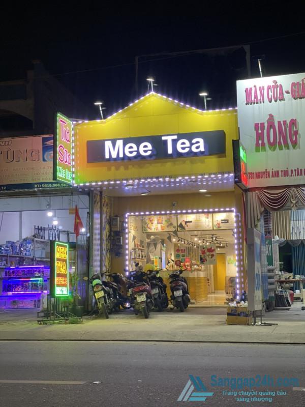 Sang Nhượng Quán Trà Sữa Nằm Mặt Tiền Đường Nguyễn Ảnh Thủ Trung Tâm Quận 12.