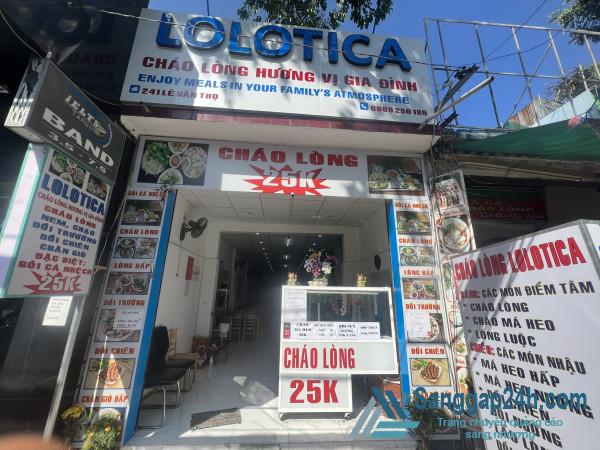 Sang Nhượng Quán Cháo Lòng Nằm Mặt Tiền Đường Lê Văn Thọ Quận Gò Vấp.