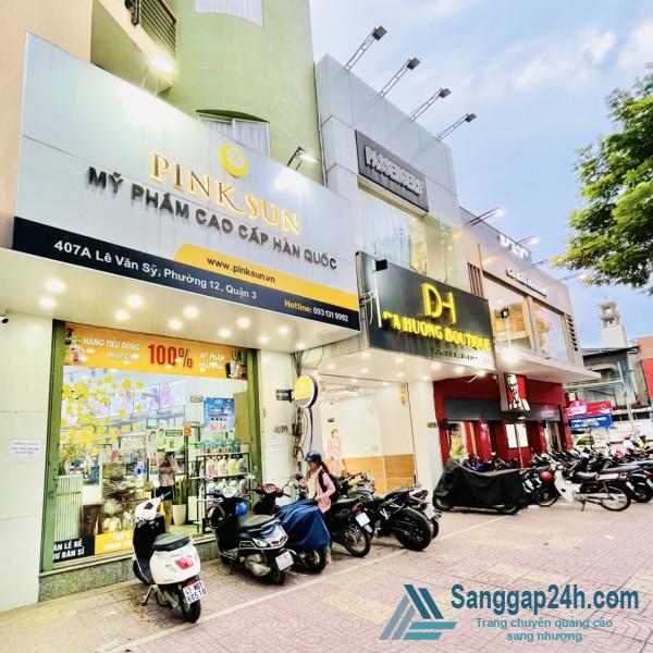 SANG GẤP SHOP MỸ PHẨM HÀNG TIÊU DÙNG - MẶT TIỀN GÓC ĐẸP LÊ VĂN SỸ QUẬN 3.