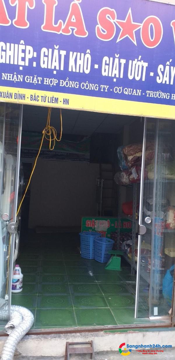 Cần sang tiệm giặt đang hoạt động mặt tiền đường, khu dân cư đông đúc.