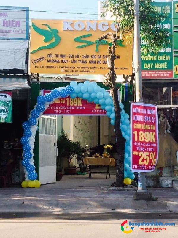 Sang spa vị trí đẹp 497 Lý Thường Kiệt, Dĩ An, Bình Dương.