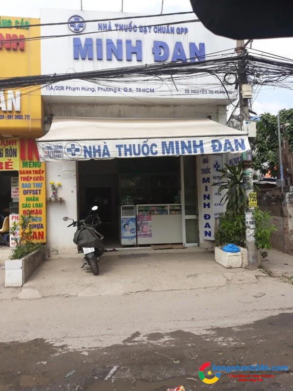 Cần sang nhà thuốc mặt tiền đường, ngay chợ, khu dân cư đông đúc, trung tâm quận 8.