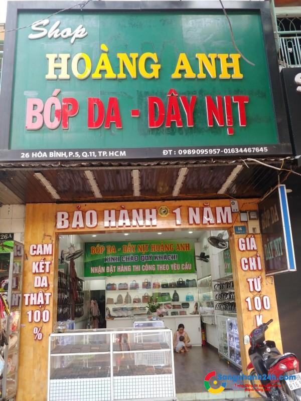 CHÍNH CHỦ CẦN SANG MẶT BẰNG NHÀ NGUYÊN CĂN 26 HOÀ BÌNH QUẬN 11.